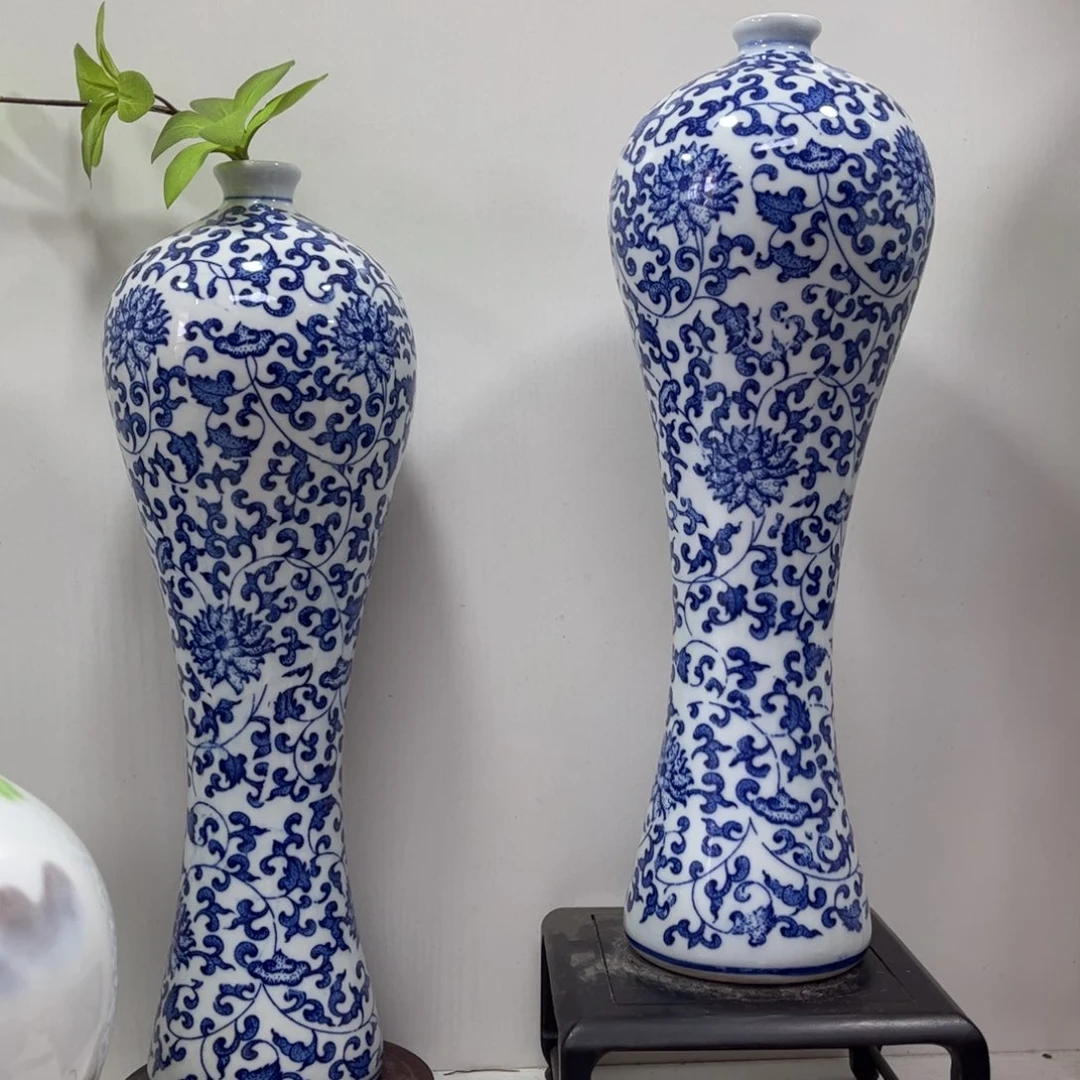 景德镇陶瓷花瓶摆件牛***馆