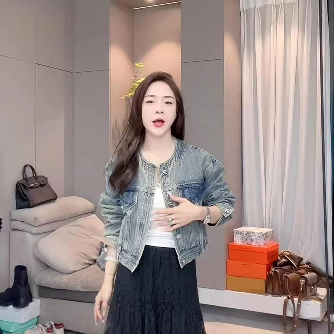 现货1352牛仔外套百搭早春