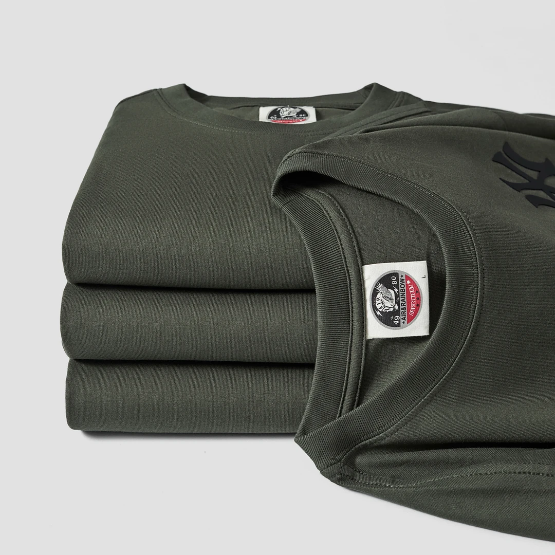 【曼方专属】240克精梳棉夏季透气百搭纯棉休闲宽松半袖T恤VS710