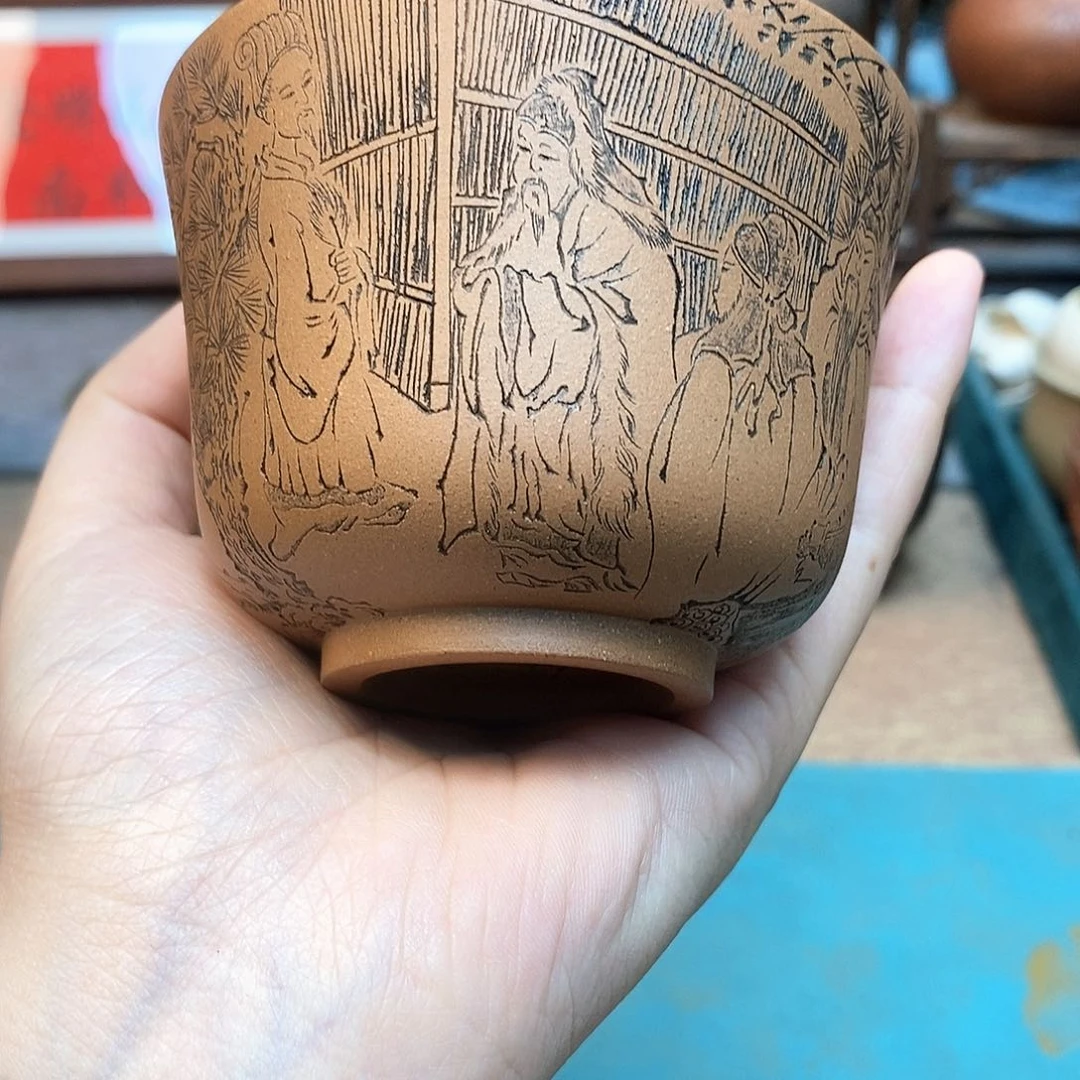 茶杯紫砂宜兴紫砂杯