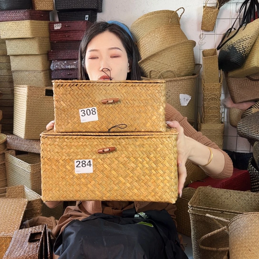 草编草编包/草编收纳盒微瑕疵