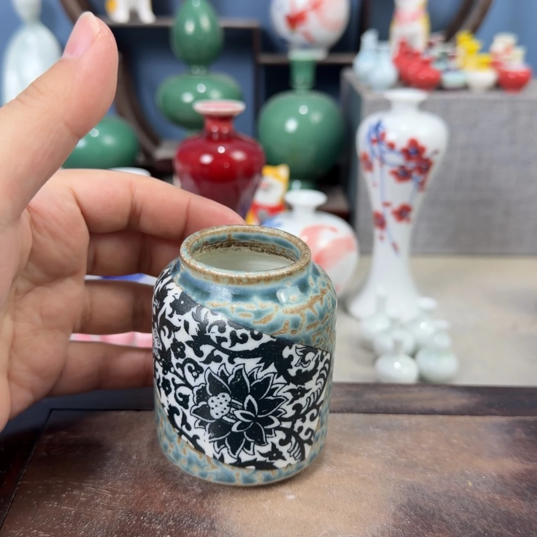 陶瓷手工小花器摆件