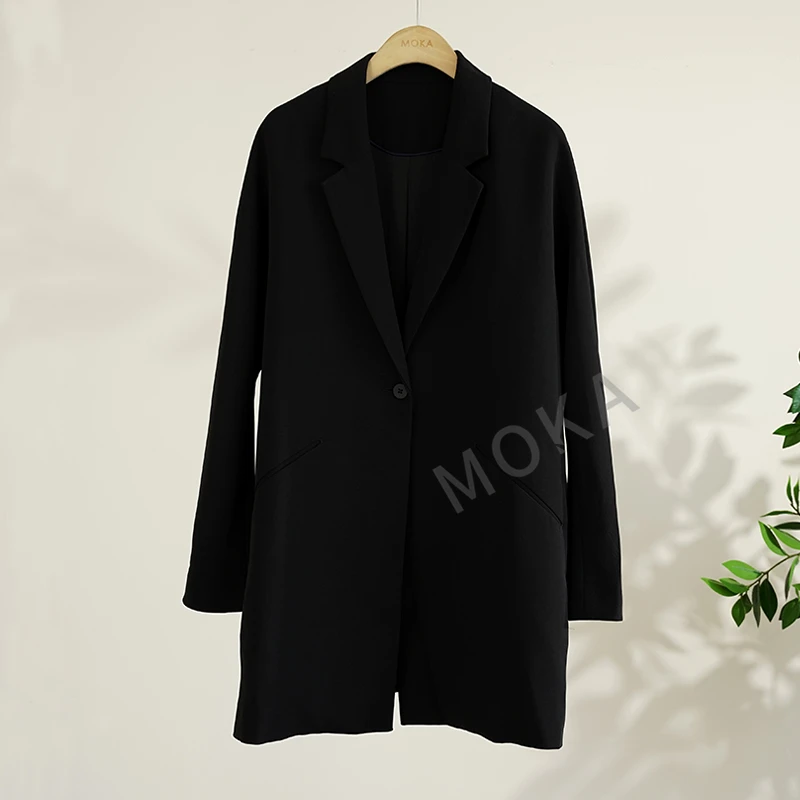 意大利大王极简宽松廓形立裁茧型女士西装（241221）20922