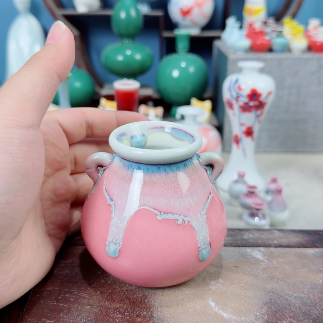 陶瓷手工小花器摆件