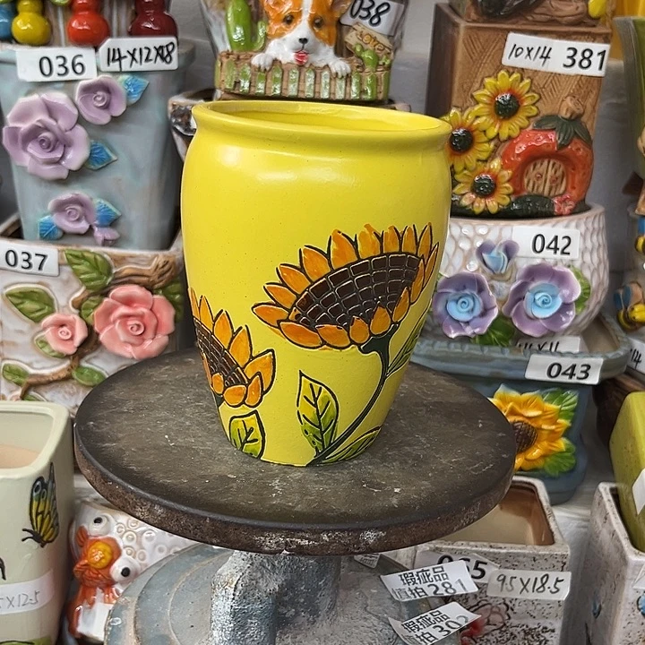 粗陶材质多肉花盆