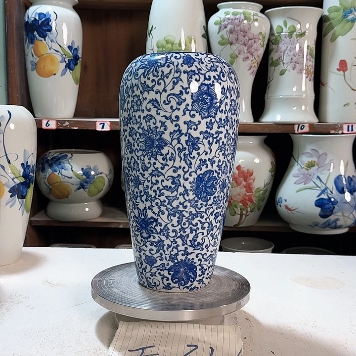 瓶大萝卜青花子连 新款陶瓷陶瓷