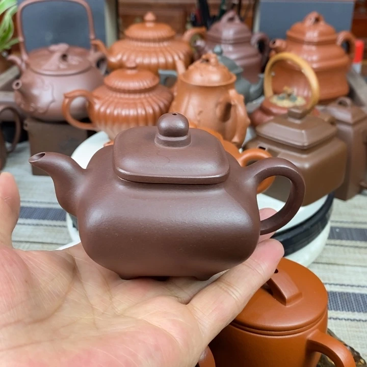 紫砂茶壶全手工传炉130-260cc后矿一厂老紫沉