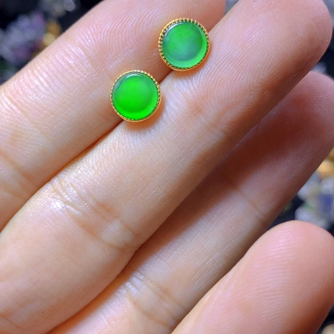 翡翠银S925镶嵌颈饰天然翡翠