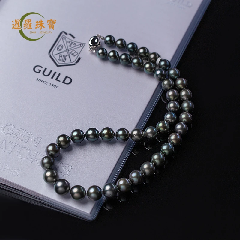 【查差专享】吉尔德天然大溪地特选“星辰”全珠链 扣头随机 888036