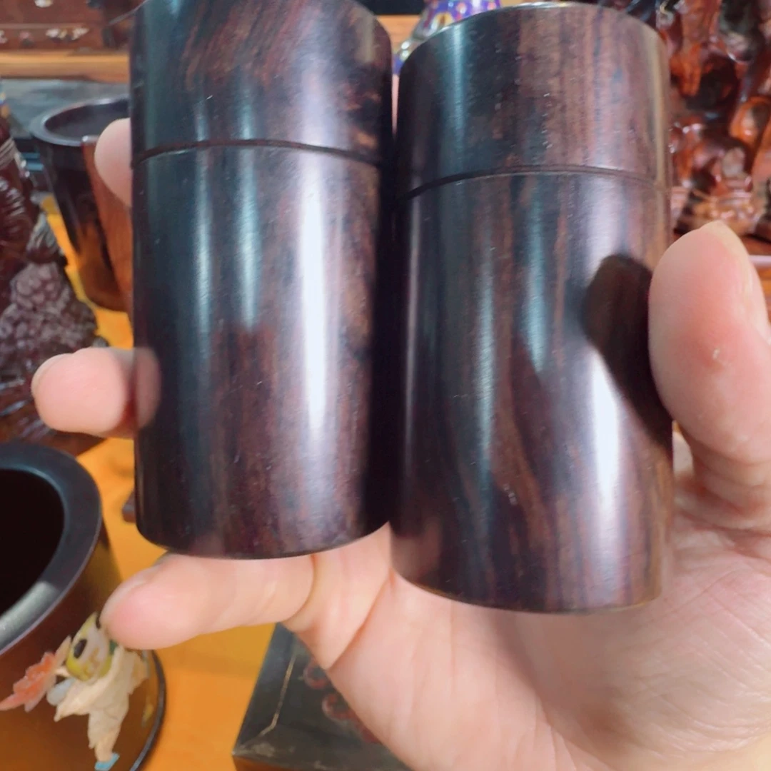 零***心千年雷击木牙签罐