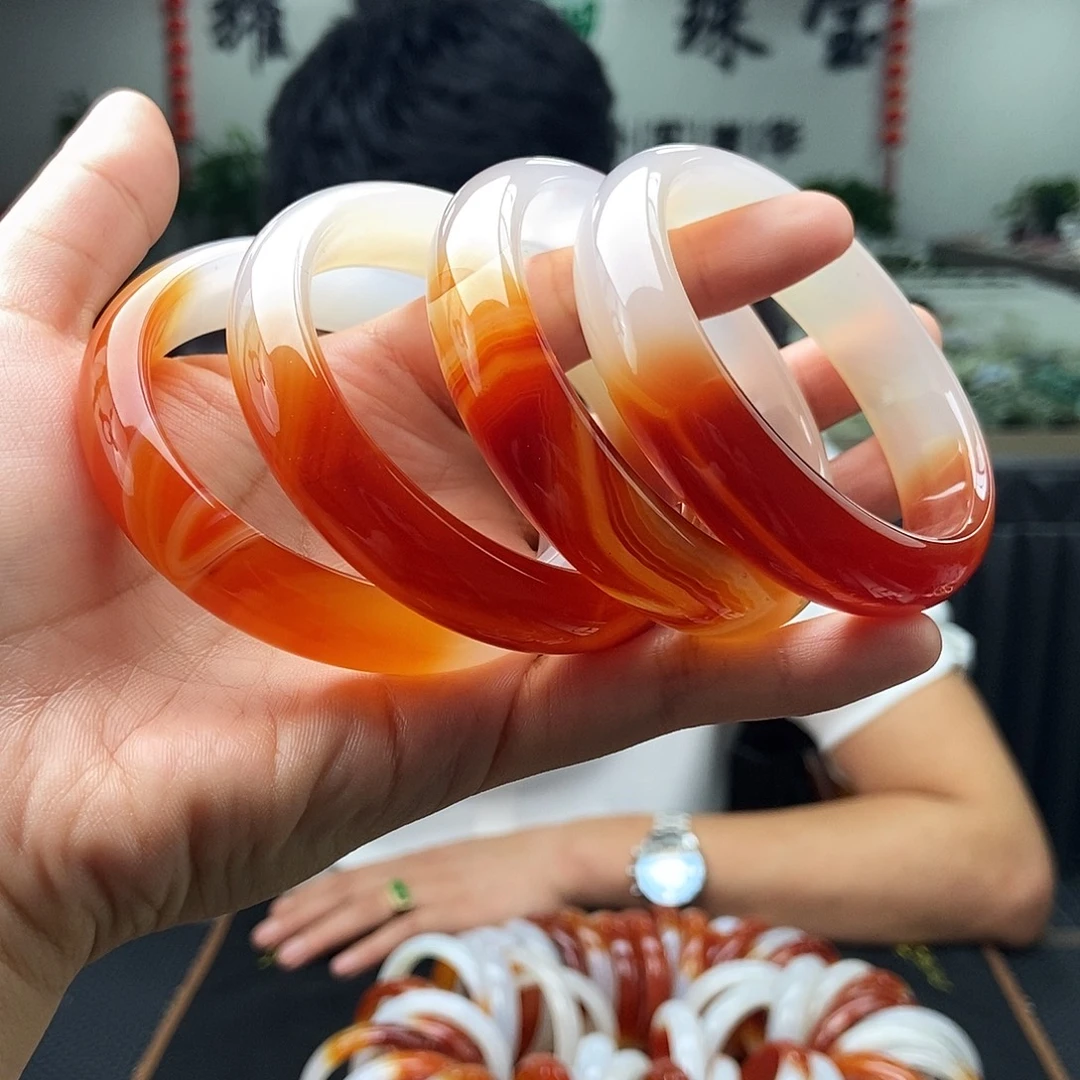 玛瑙/玉髓未镶嵌手镯56-61颜色多样性发拍一发一