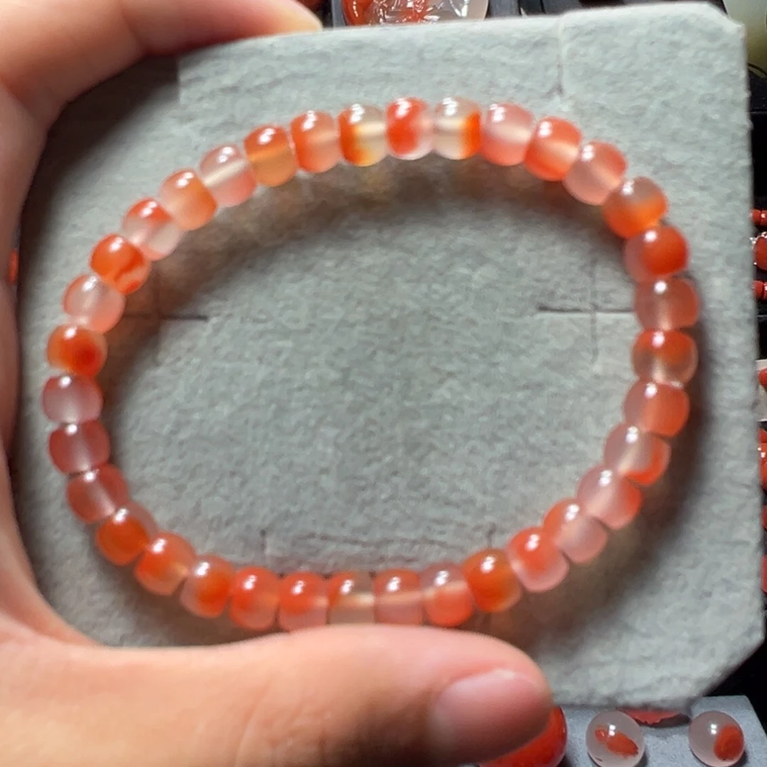 南红玛瑙天然原矿单圈6未镶嵌