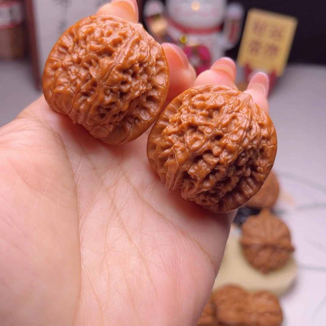 吊坠文玩核桃原庄血麒麟37尺