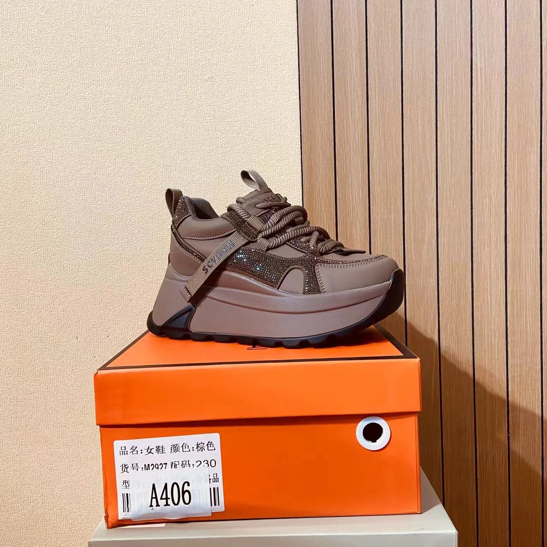 【清仓】2025小个子厚底平增高百搭女鞋A406
