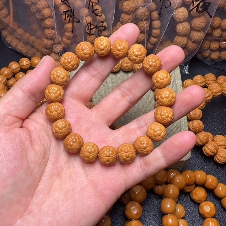 猴头核桃手串地莲花13