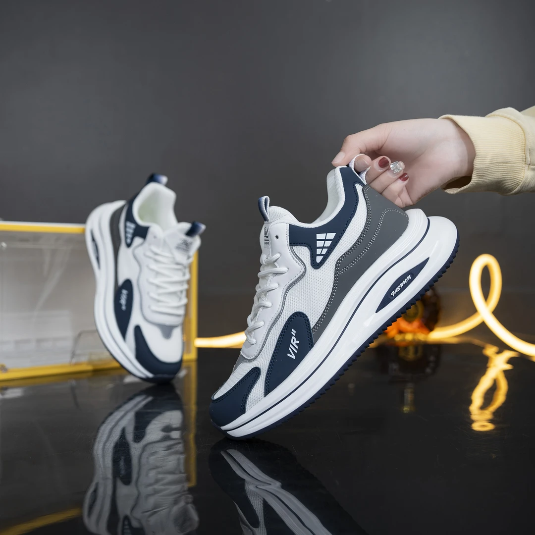 大码鞋运动鞋男款春秋新款复古潮流休闲户外增高厚底时尚老爹鞋男