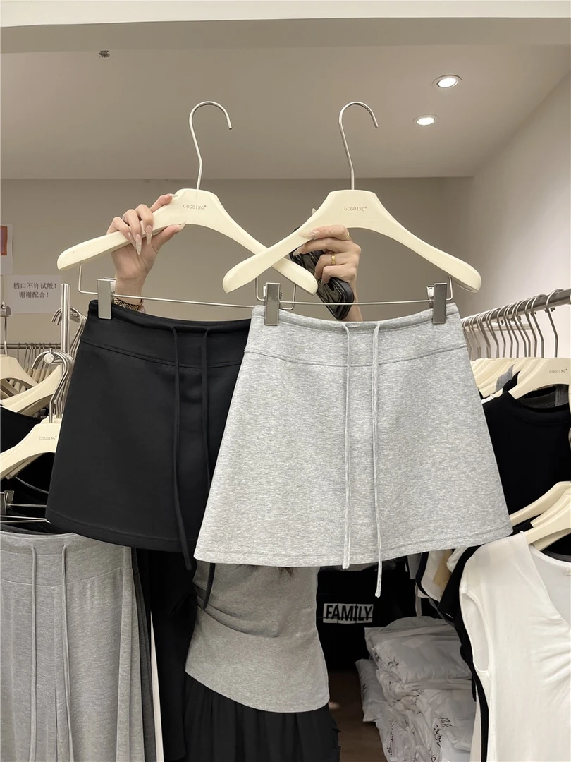 【抽绳裙】时尚抽绳显瘦运动短裙