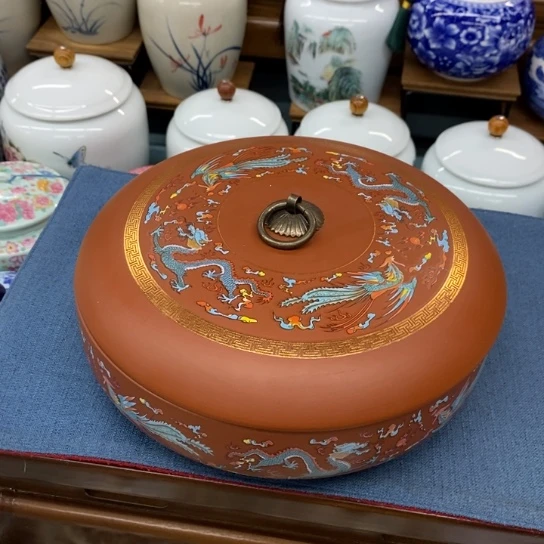 瓷片陶瓷茶叶罐密封罐