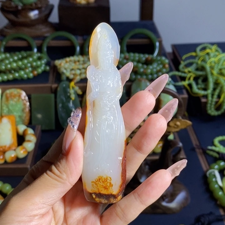 未镶嵌和田玉摆件黄*楼