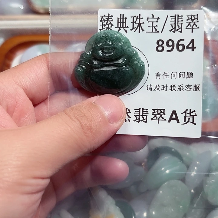 翡翠颈饰未镶嵌8964。