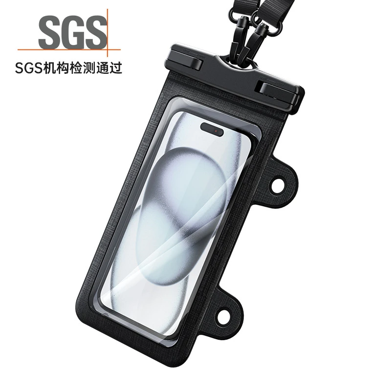 多功能手机防水袋可触屏吸盘款防水手机套跨境户外运动防水斜挎包