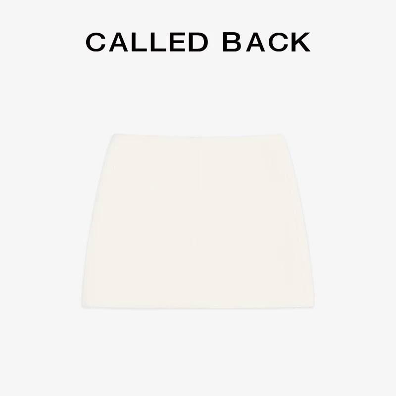 CALLED BACK休闲A字简约高腰显瘦时尚灰半身裙241096