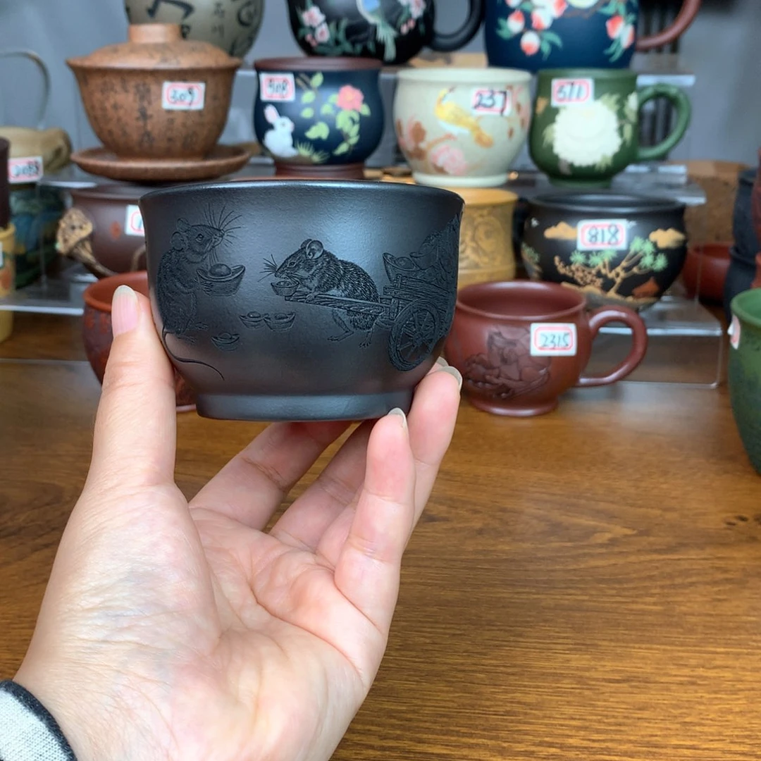 茶杯紫砂宜兴紫砂茶具