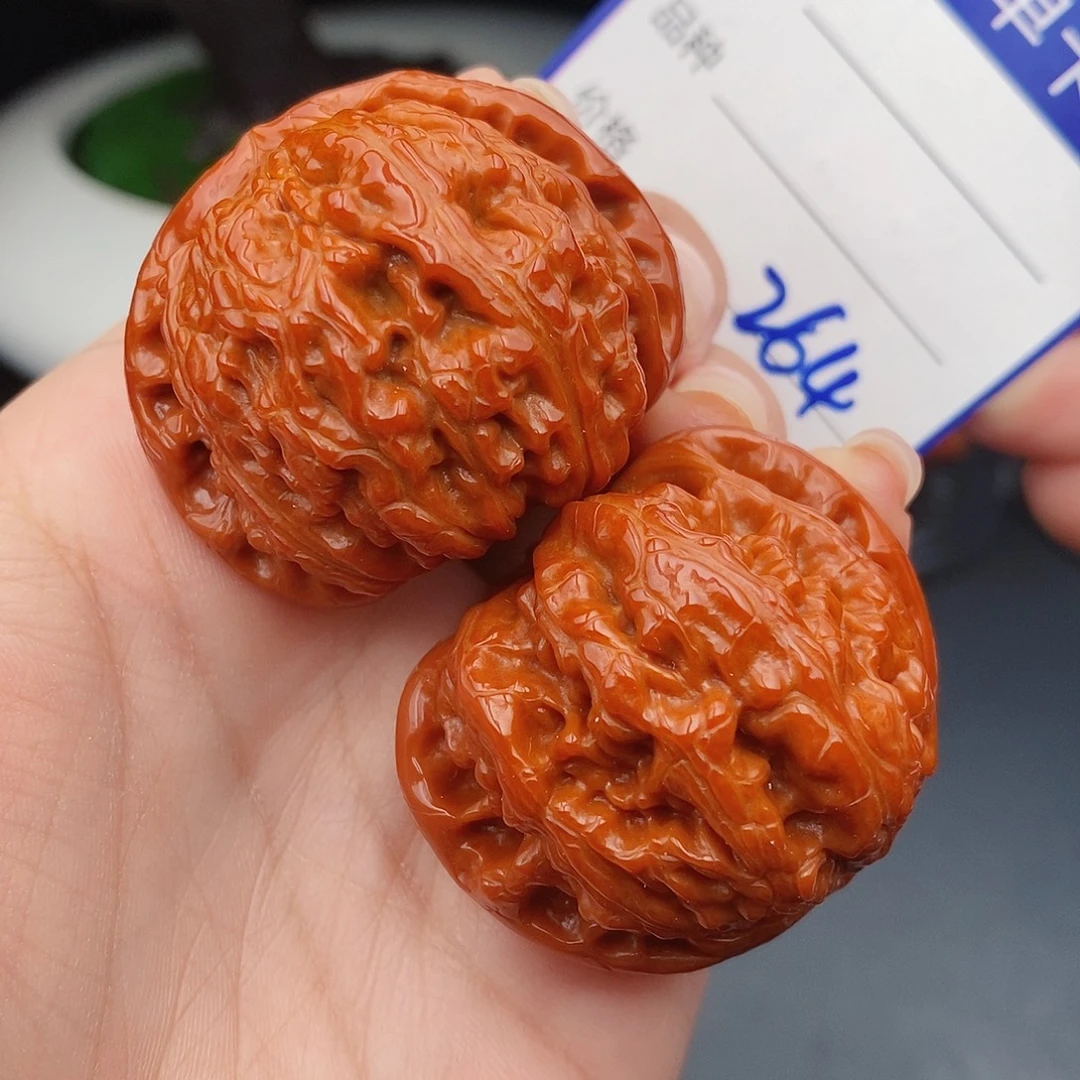 把件文玩核桃41闷白264