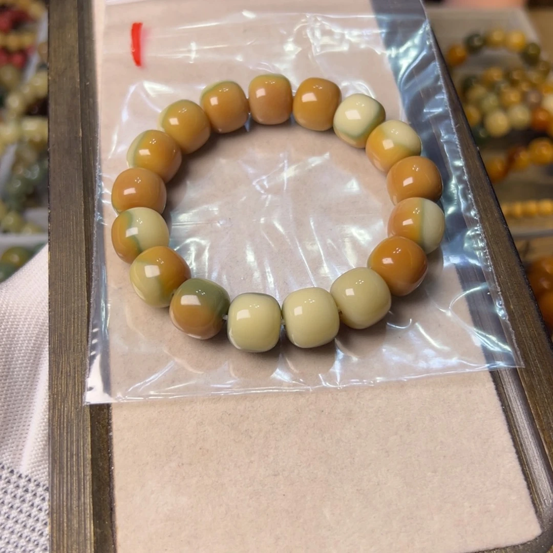 哇***噻手串菩提根/象牙果1号霜降桶珠卡14