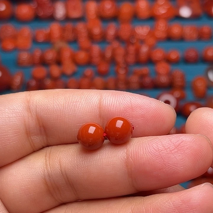 柠***酸南红玛瑙未镶嵌配饰8mm