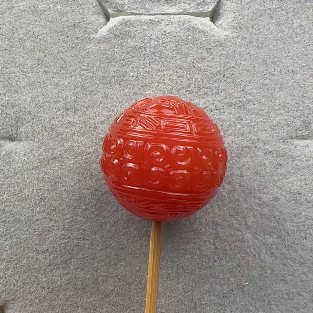 未镶嵌回纹珠南红玛瑙