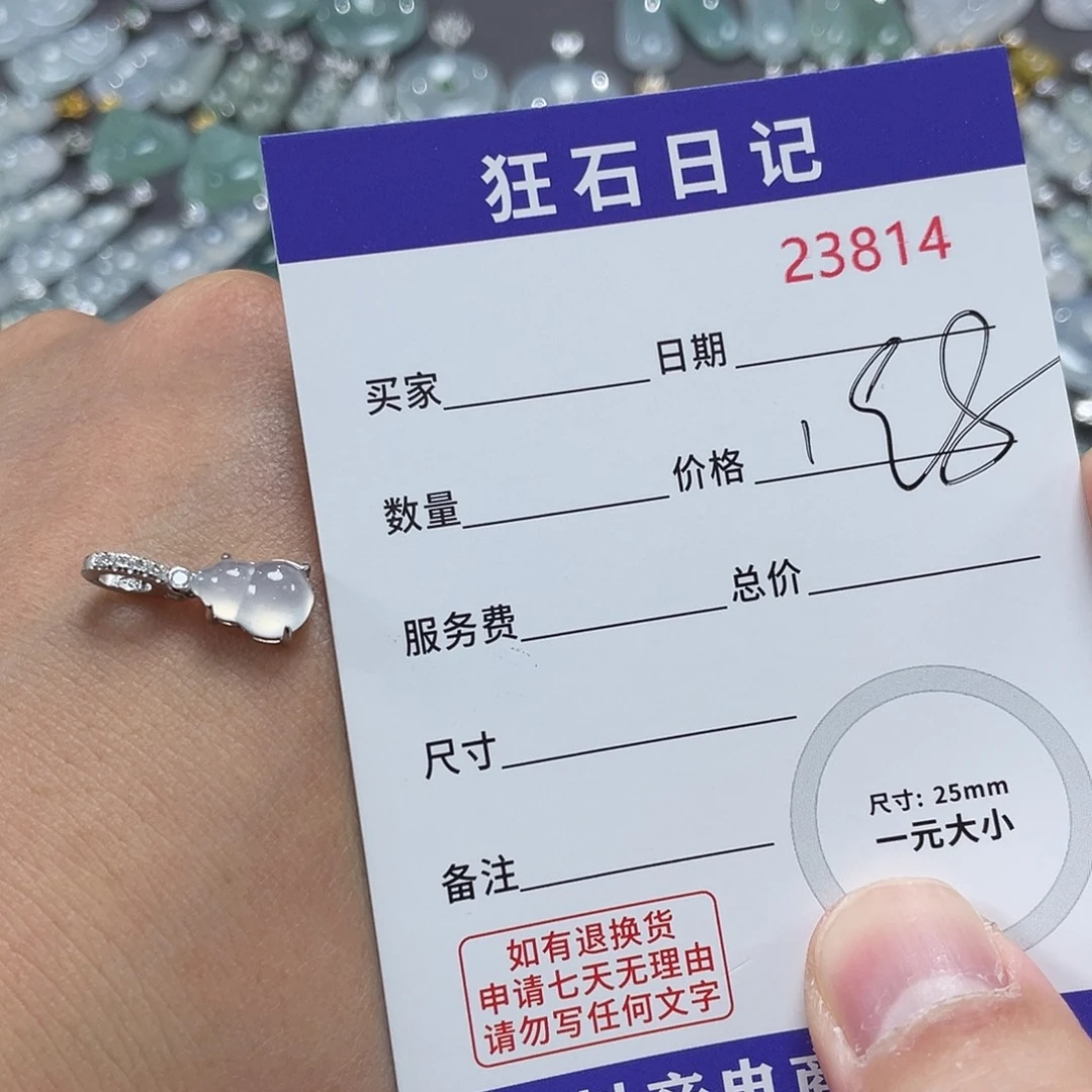 翡翠银S925镶嵌颈饰