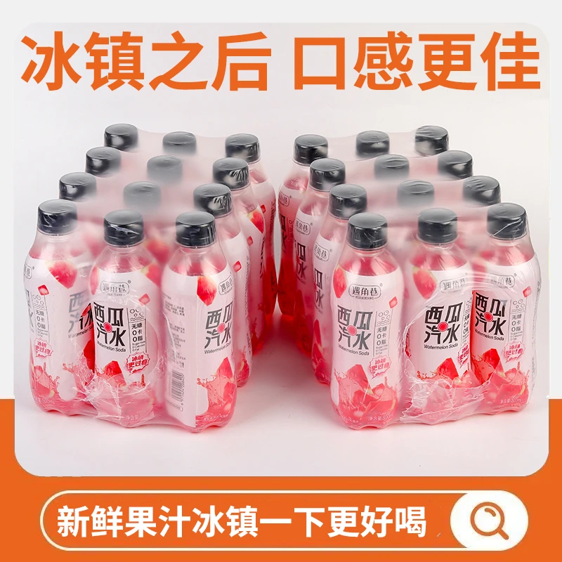 【夏季清爽西瓜汁】西瓜碳酸饮料厂家直销健身房爆款大餐救星正宗