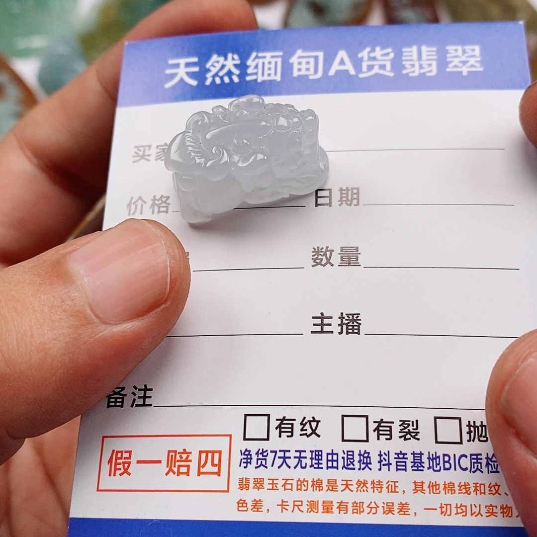 翡翠未镶嵌颈饰貔貅