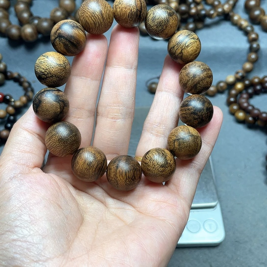 手串沉香富森红土瘤疤1.6