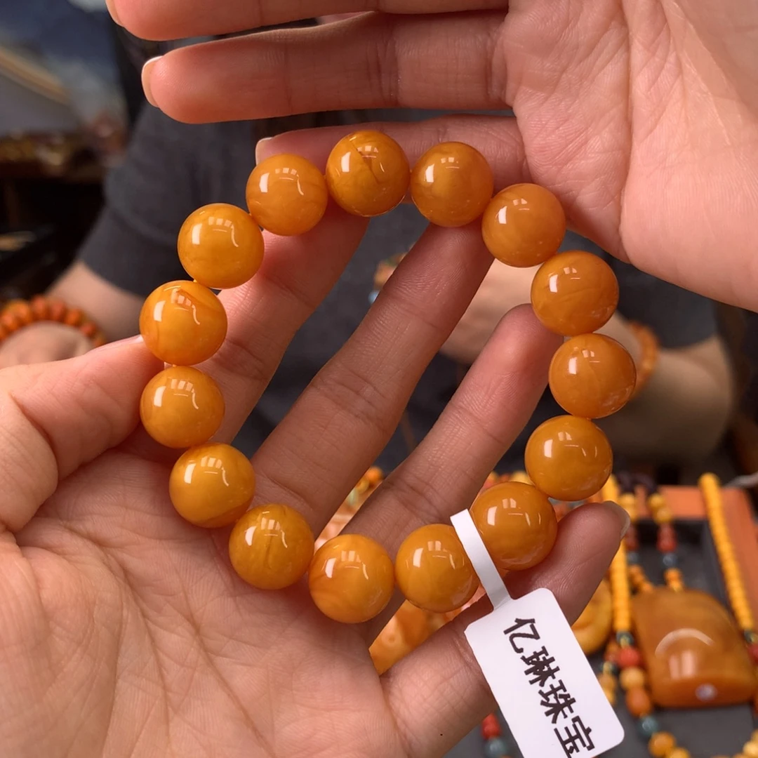 手串琥珀未镶嵌天然