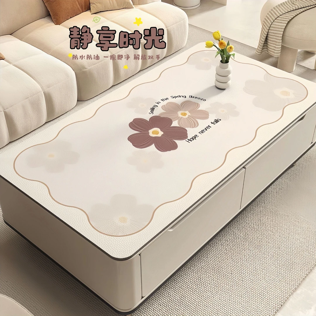 茶几桌垫防水防油又防烫隔热保护桌面电视柜台面垫子可擦洗餐桌布