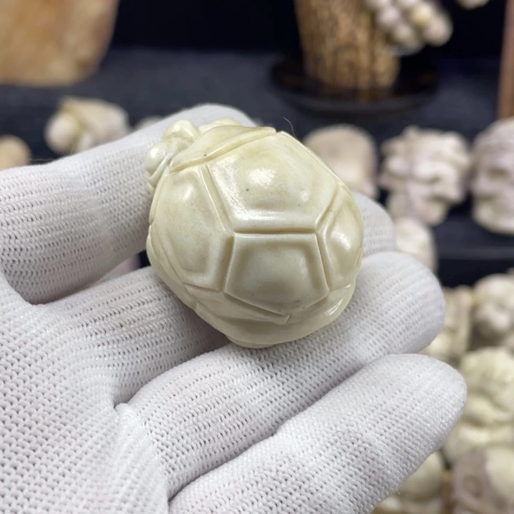 千***魄皮质非金属配饰鹿角雕刻一个