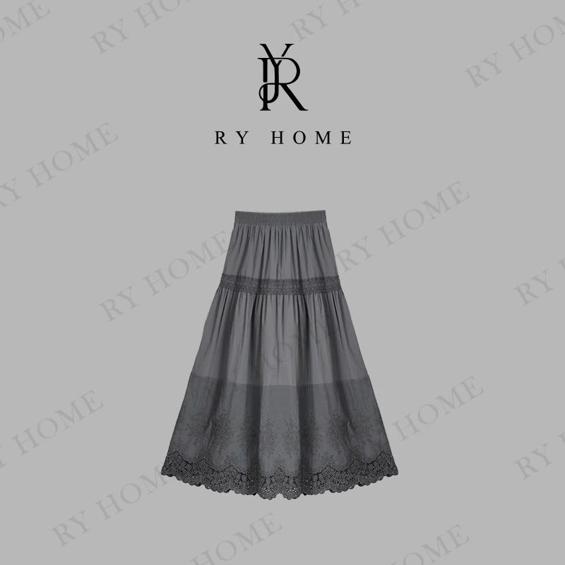 【容雨RYHOME】设计款镂空花苞半裙252Q1391