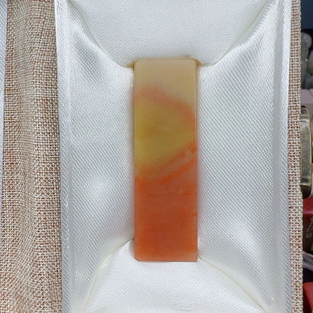馀***渝寿山石印石黄庆印信白文