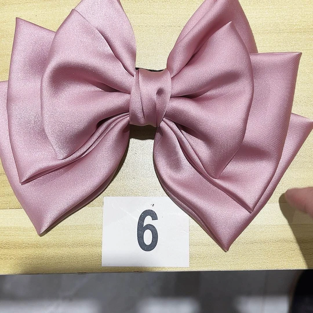 皮质铁合金蝴蝶结发夹