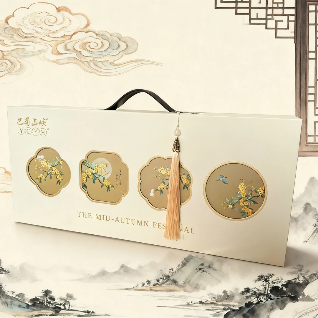 新款中秋月饼礼盒多种口味企业定制送礼佳品
