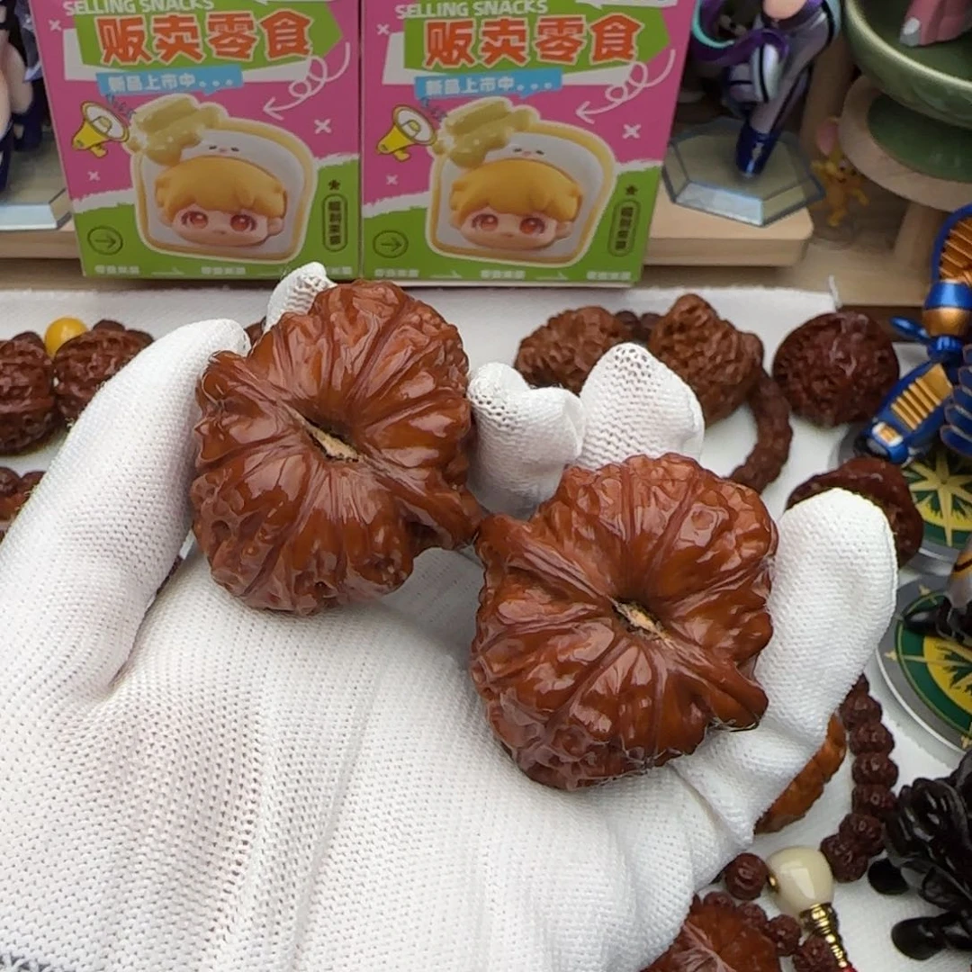 文玩核桃吊坠42.5玉化南瓜