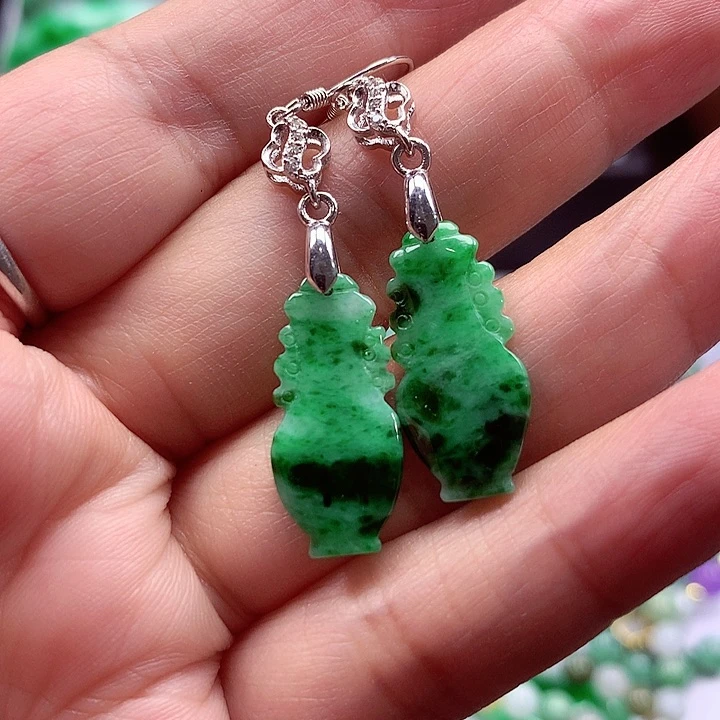 颈饰银S925镶嵌翡翠翡翠