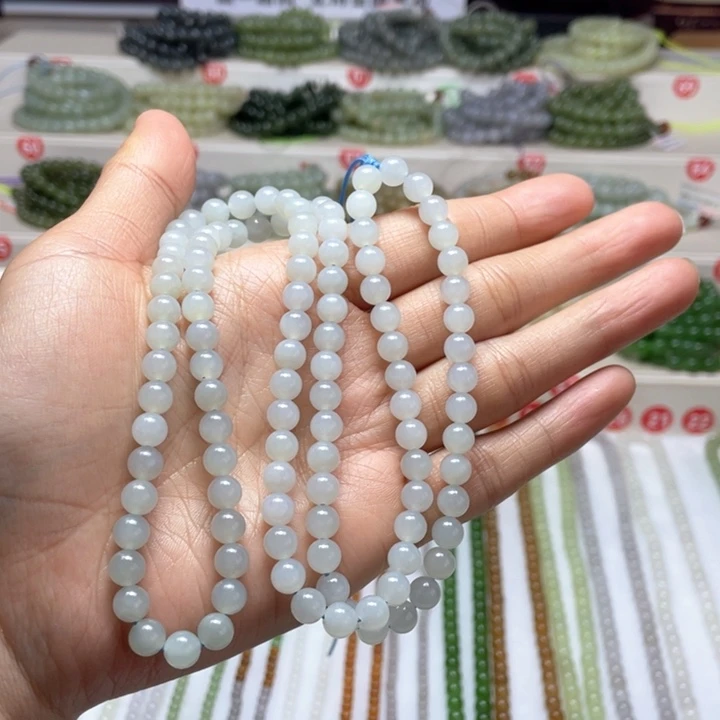 和田玉颈饰未镶嵌6m m