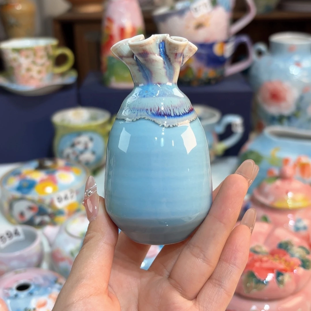 景德镇手绘高温釉下彩陶瓷茶具