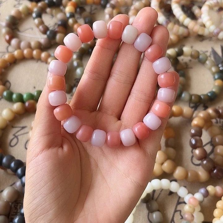 菩提根/象牙果手串卡11水磨汉堡