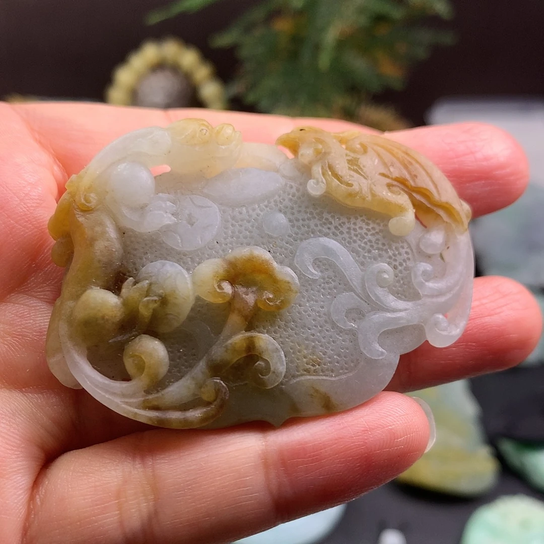 未镶嵌定制翡翠龙凤呈祥