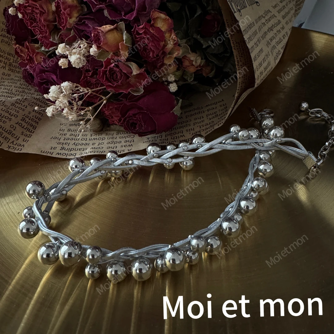 合金项链 【Moi et mon】新款小众气质时尚百搭复古简约项链