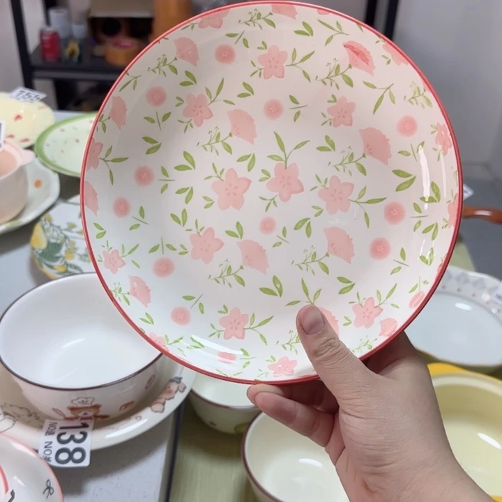 瓷8英寸盘子好好看哇擦